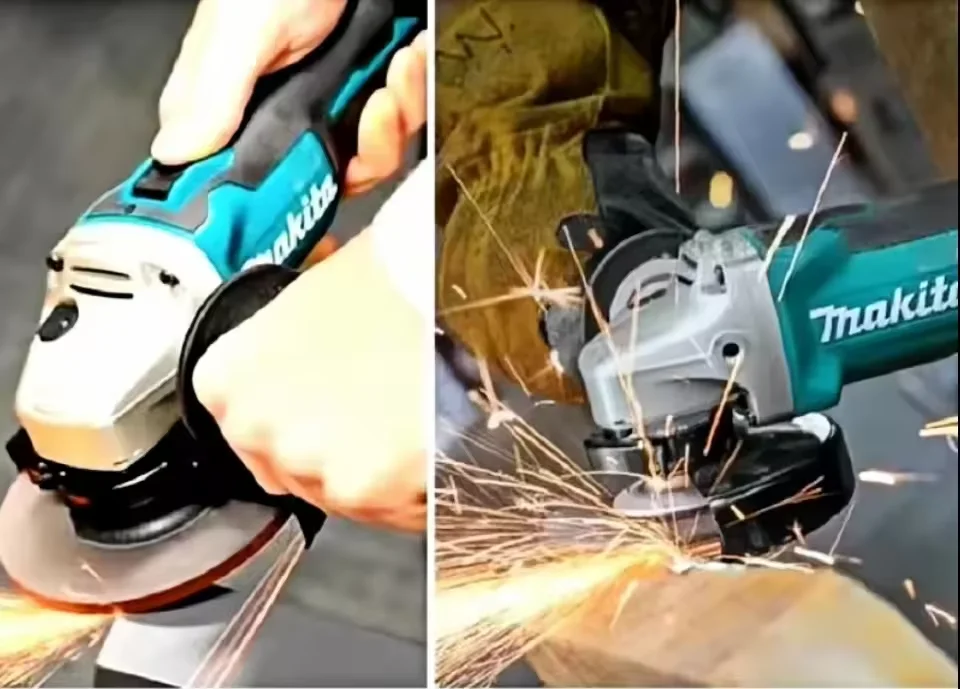 Makita original DGA404 100mm/125mm 18V meuleuse angulaire au lithium sans brosse coupe de charge polisseuse haute puissance