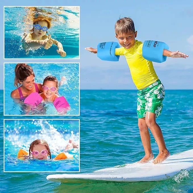 2Pcs Kids &adult Inflatable Arm Bands Ring Swimming Arm Floats Pool Arm Bands Float Swimming Ring Child inflatable Pool Float