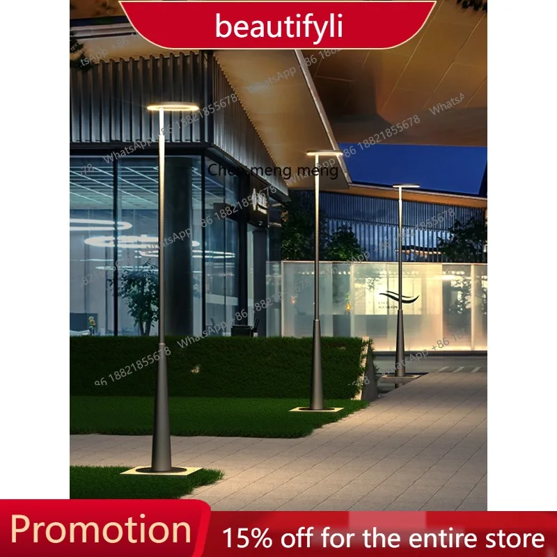 

s51 Outdoor Villa Solar Garden Light Modern Personality Garden High Pole Light Community Landscape Garden Street Light