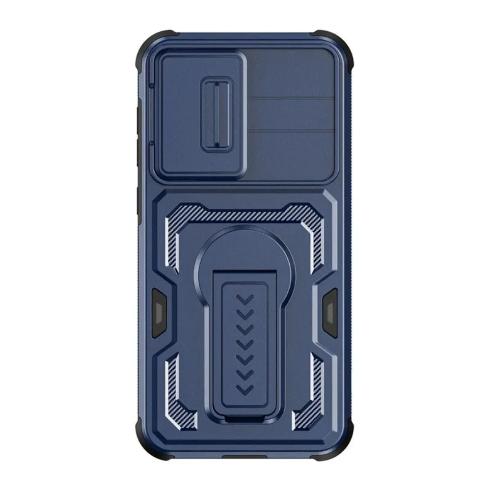 Armor Fold Stand Anti-Drop Case for Motorola G Stylus 5G 2025 Edge 2025 60 Pro G Power 2025/2026 Camera Lens Protection Cover