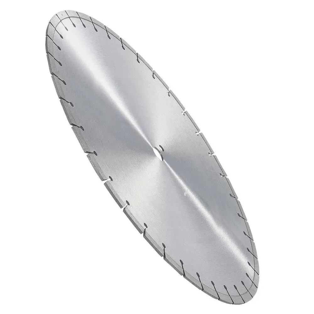 Lame de scie diamantée, lame de scie à béton de 14 pouces/350 mm pour travaux humides ou secs, lame de scie diamantée à segments de 0,39 pouces/10 mm avec dents plates, trou central universel de 1 pouce/25,4 mm, pour béton, panneaux de ciment, carreaux, briques