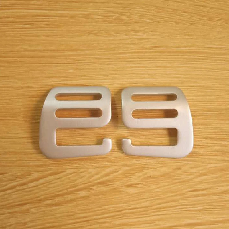 2 قطعة الألومنيوم G هوك سلم الشريحة مشبك حزام ظهره حزام الضابط حزام اكسسوارات 20 مللي متر 25 مللي متر 32 مللي متر 38 مللي متر 50 مللي متر #6