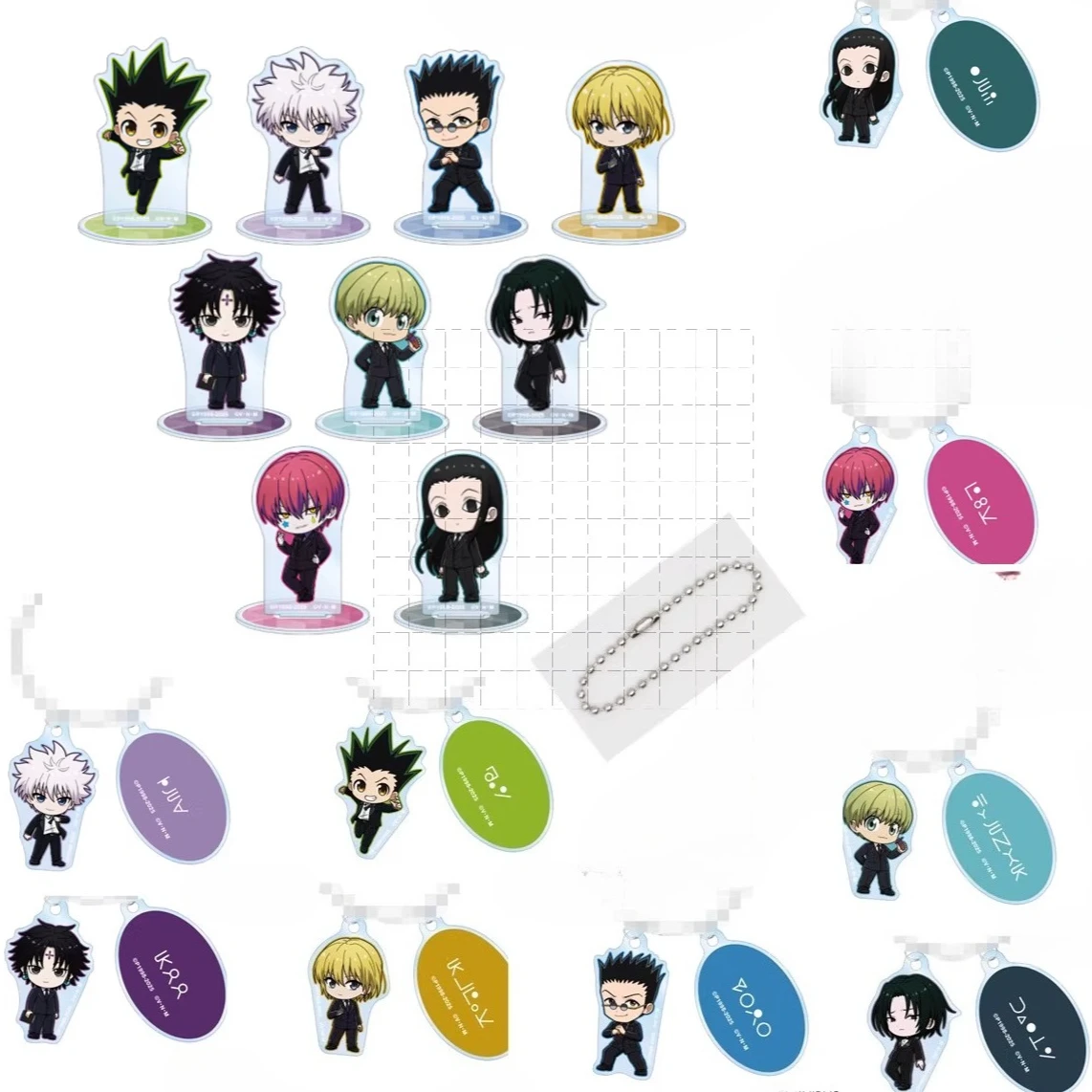 Игра Killua Zoldyck Gon Freecss Hyskoa Syarnorke Kurapika Reorio акриловая фигурка-подставка кукла аниме брелок косплей игрушка в подарок