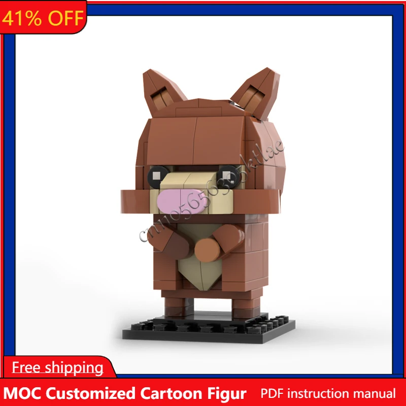 132PCS MOC Building Blocks Toys Squirrel Animal Models DIY Creative Assembly Toy Sets Christmas Gifts Suitable All Enthusiasts