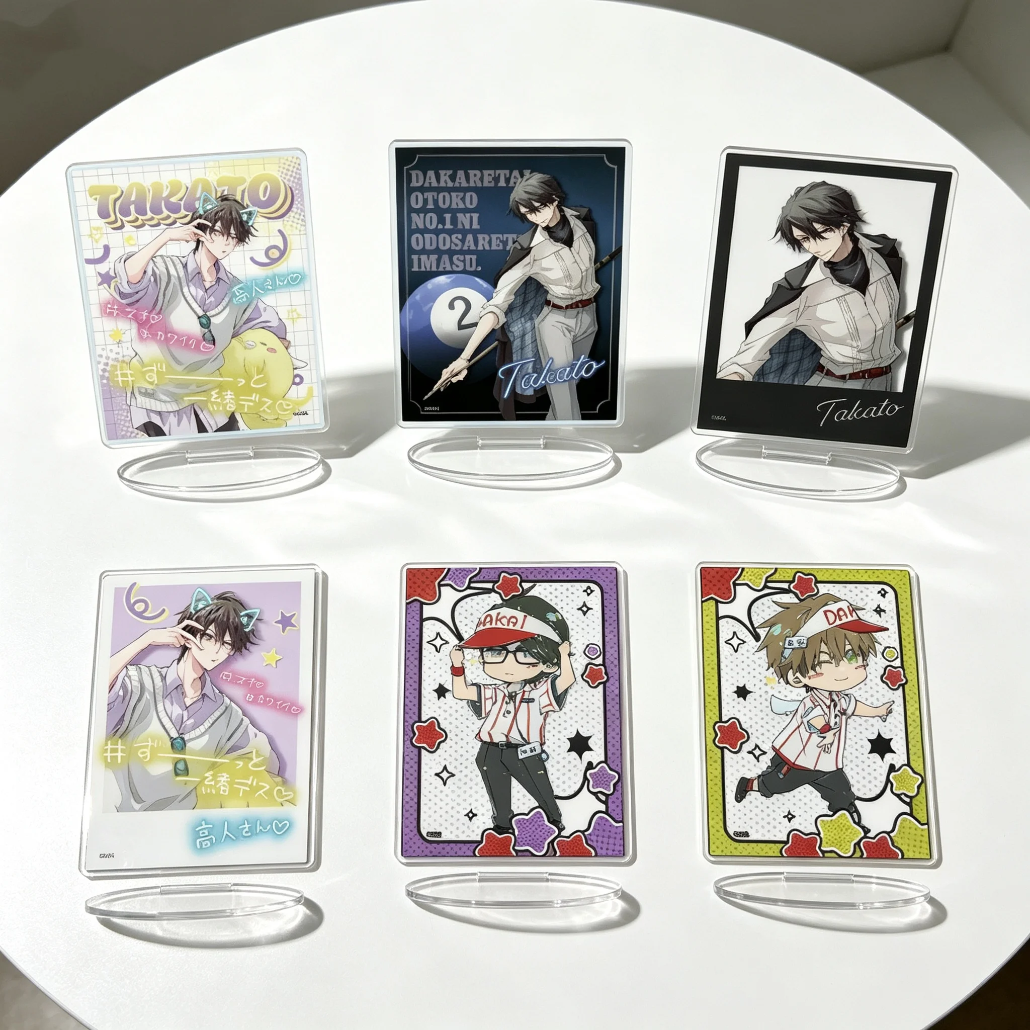 BL Dakaretai Otoko 1-i ni Odosarete Imasu. Junta Azumaya Takato Saijo Rectangle Acrylic Stand Model Plate Keychains Desk Decor