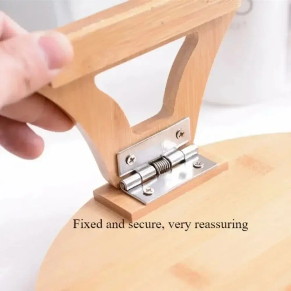 تصميم بسيط أريكة خشبية طبيعية صينية طوي مسند الذراع الدائري صينية الخيزران الخشب اللون المحمولة صينية الوجبات الخفيفة الأرائك واسعة #2