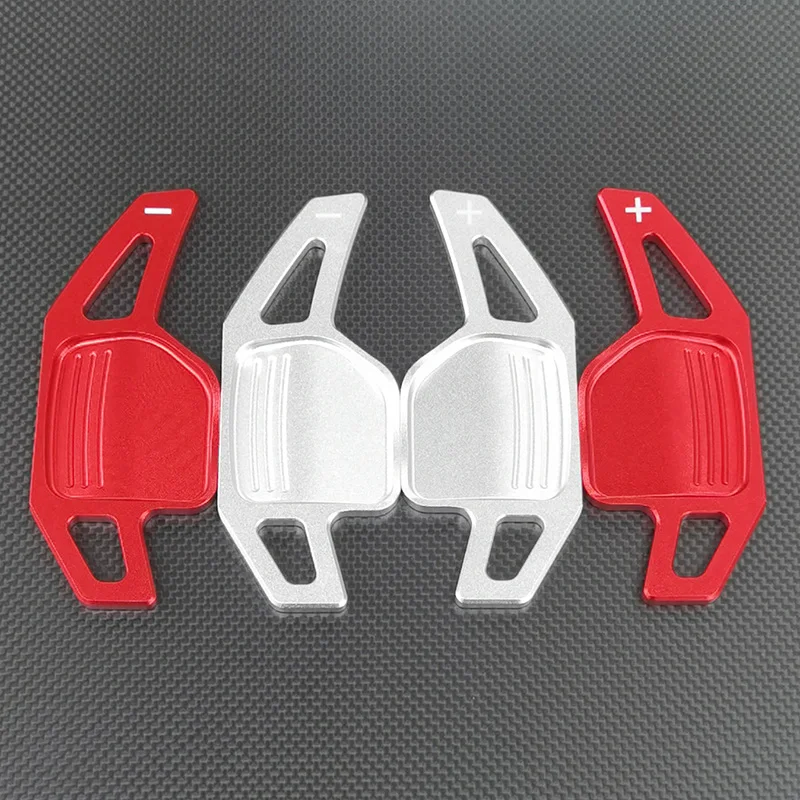 2Pcs Steering Wheel Paddles Extension Shifters For Audi A4 B8 A3 8P S3 A5 A6 S6 C6 Q5 A8 R8 TTS MK2 8J Avant DSG Car Styling