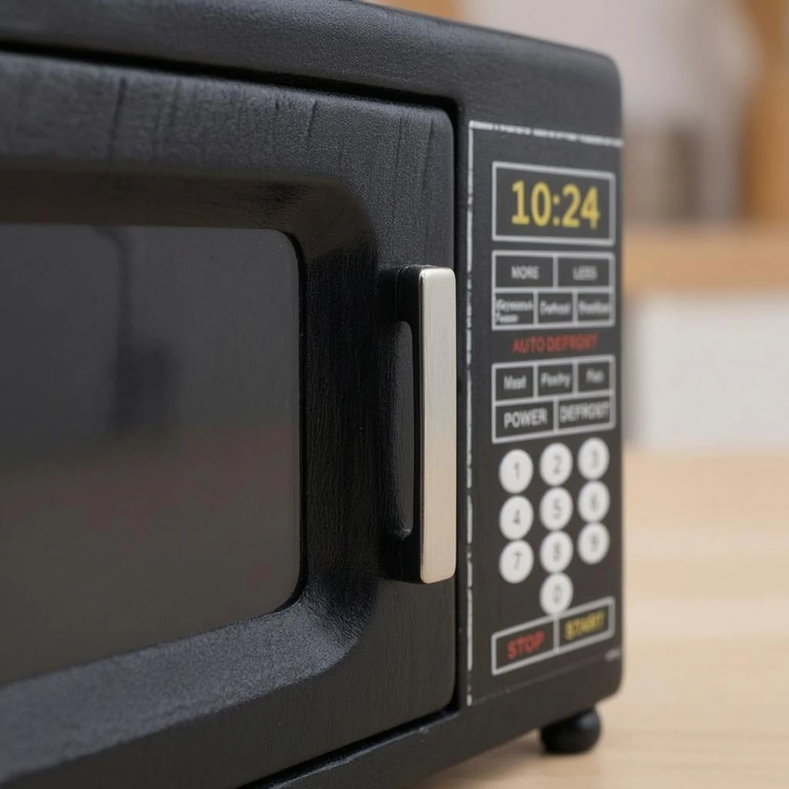 

1:12 Scale Microwave Control Panel Miniature Microwave Oven Dollhouse Appliance Digital Display Mini Kitchen Decor Compact