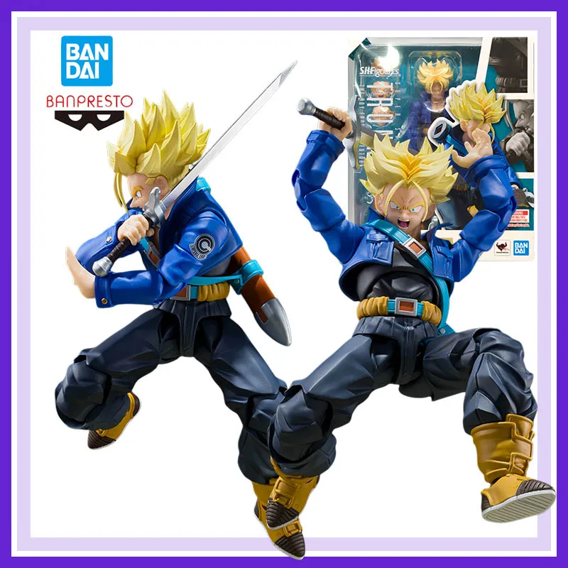

Original Bandai Banpresto S.h.figuarts Dragon Ball Z Trunks Anime Movable Model Brand New In Box Boy Toys Gift Collect In Stock
