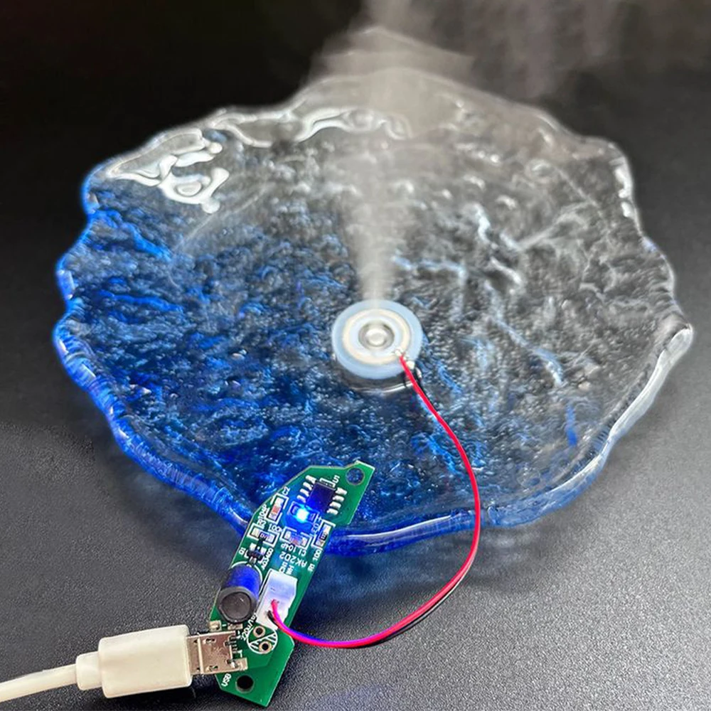 DIY USB Half-Circle Circuit Board Humidifier Fogger Atomization Big Mist Sprayer เมนบอร์ดฟิล์ม Oscillating Mist Maker