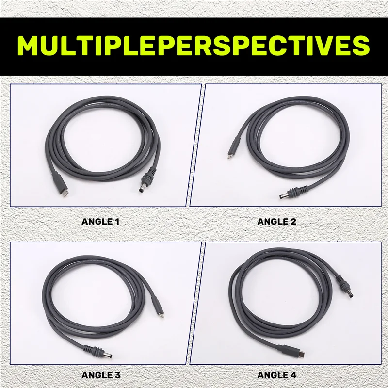 For Starlink 2M USB-C To DC Power Cable Waterproof, USB-C Input Compatible With Starlink Gen3 Mini