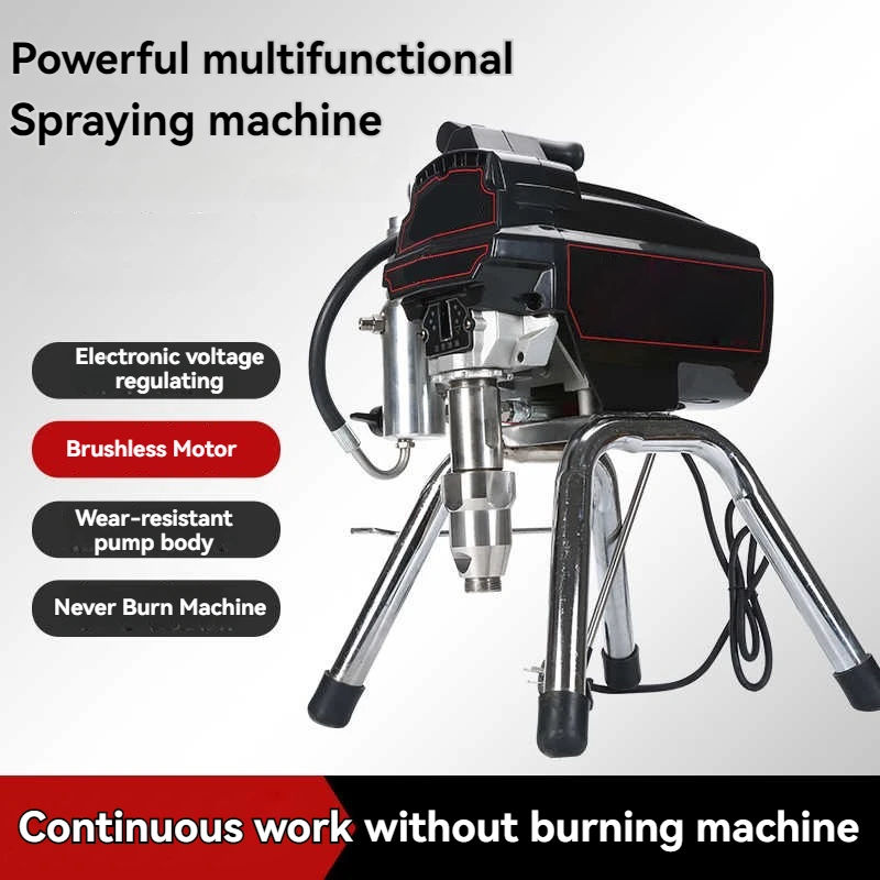 220V Profesional Electric Airless Paint Sprayer 3500w 4L/min Painting Machine 395/495 With Brushless Motor Factory Selling