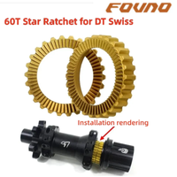 FOVNO 60T Bicycle Hub Star Ratchet Bike Hub Service Kit Ratchet For DT Swiss Patchet System Freehub Repair Tool Bike Parts