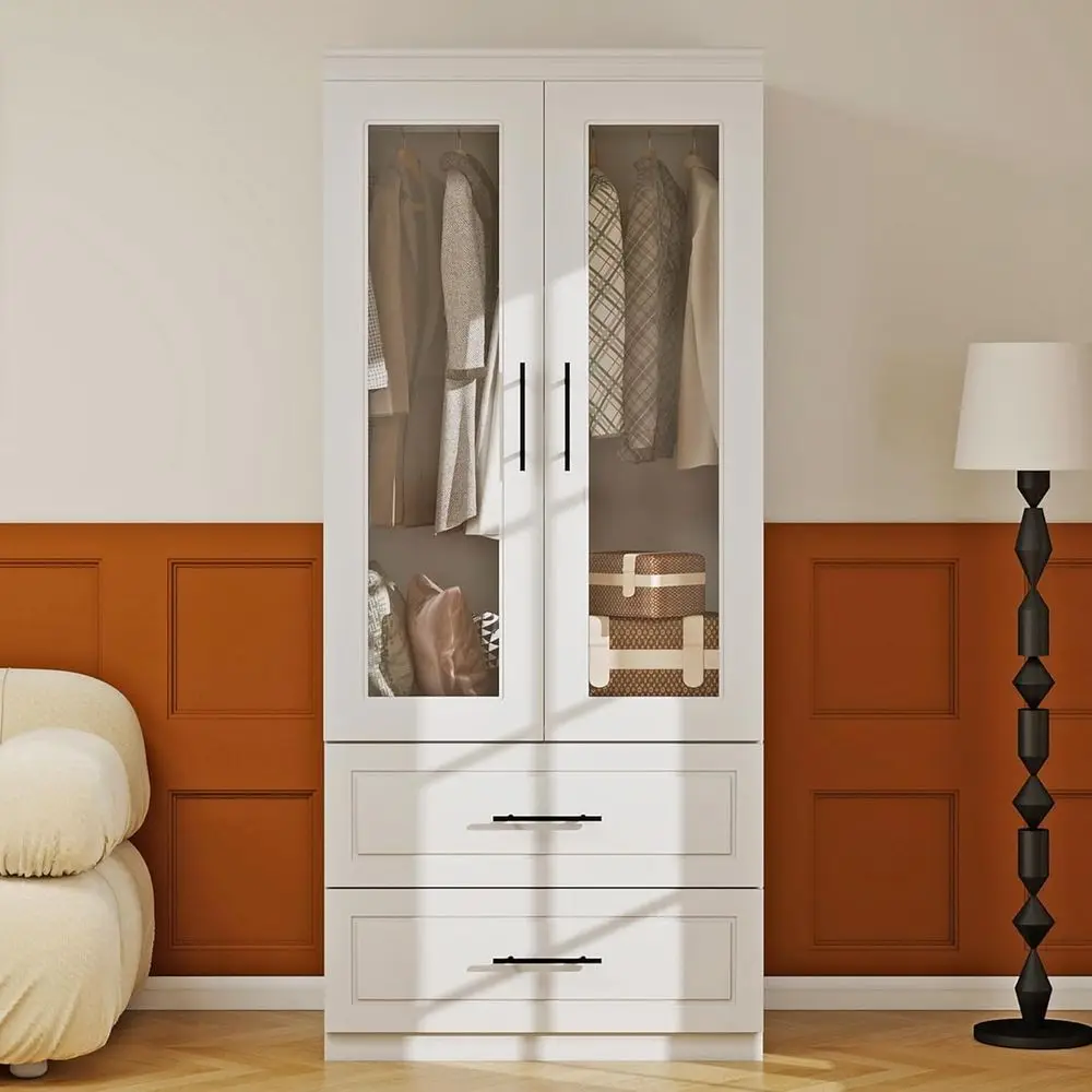 White Wooden 2-Door…