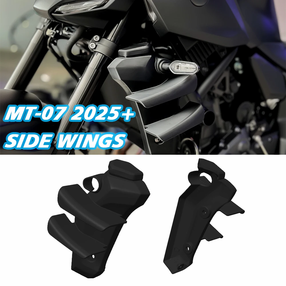 

For YAMAHA MT-07 2025 2026 Side Wing Side spoiler FRONTAL SPOILERS MT07 2025 2026 Front spoiler Lower spoiler flank