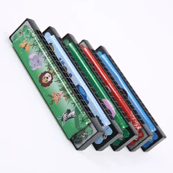 16 Holes Cute Harmonica Musical instrument Montessori Educational Toys Cartoon Pattern Kids Wind Instrument Children Gift Kids
