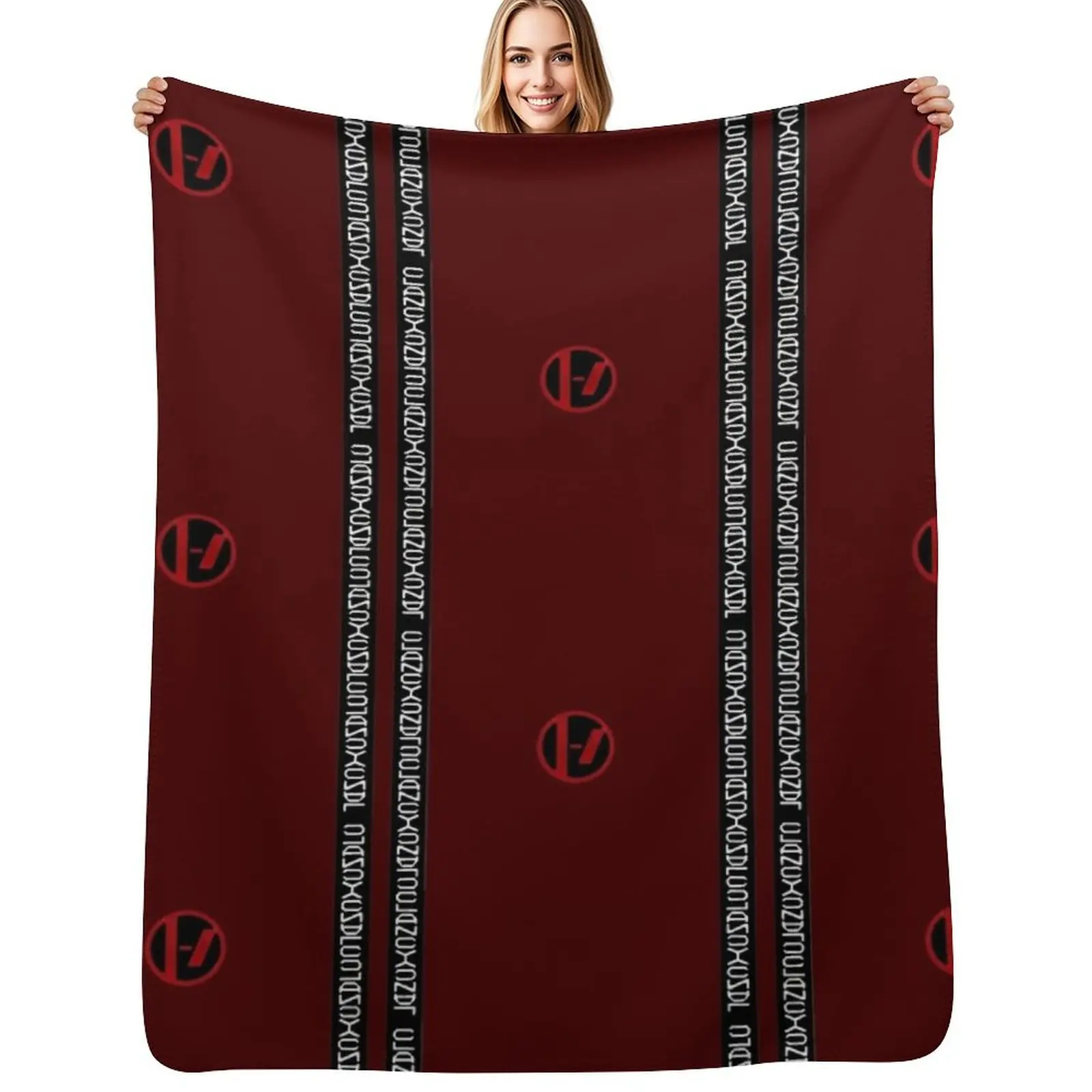 

Clancy design Throw Blanket Furry Blankets For Bed Moving funny gift Blankets