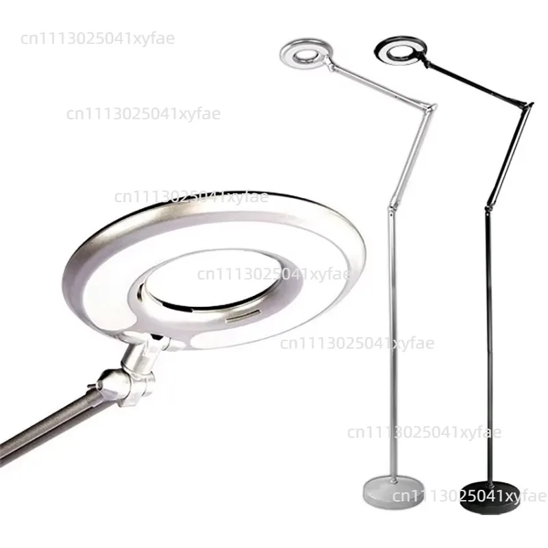 110V~240V 2X Cold Ligth Shadowless Lamp Magnifier Helping Hands Soldering Professional Magnifying Glass with LED Lights Loupe