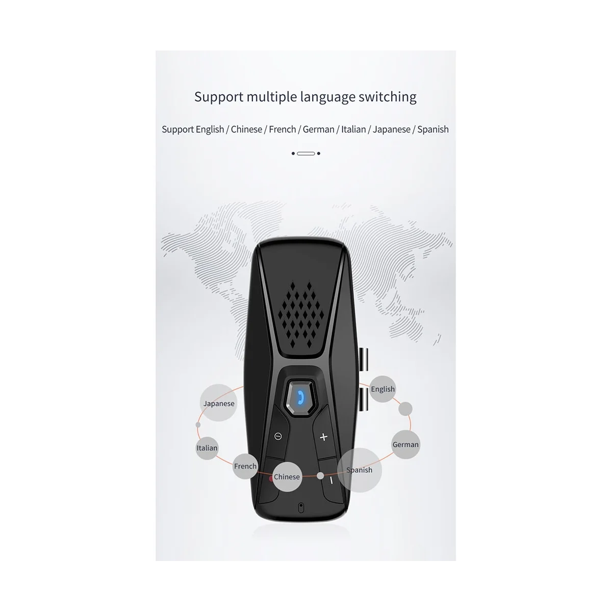 Bluetooth Car Kit Handsfree Speakerphone Wireless with Microphone Bluetooth 5.0 Automatic Shut Down and Auto Connect