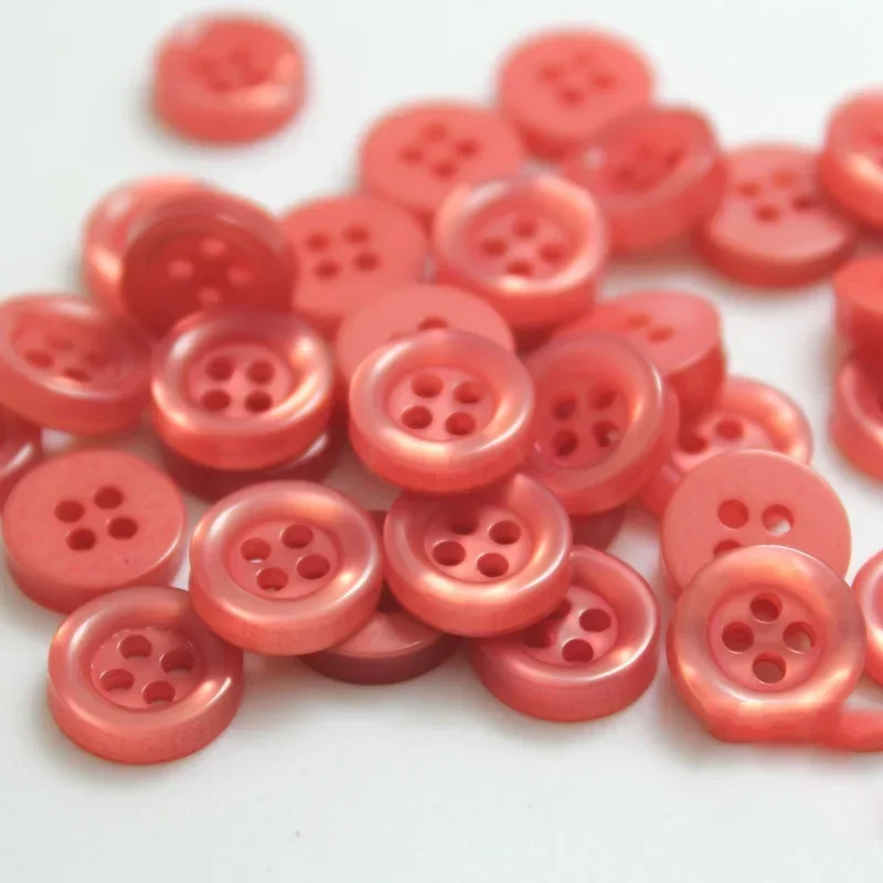 Resin Shirt Buttons for Sewing, Scrapbooking Craft, Decorative Accessories, Loose Button, 10mm, 11mm, 10Pcs