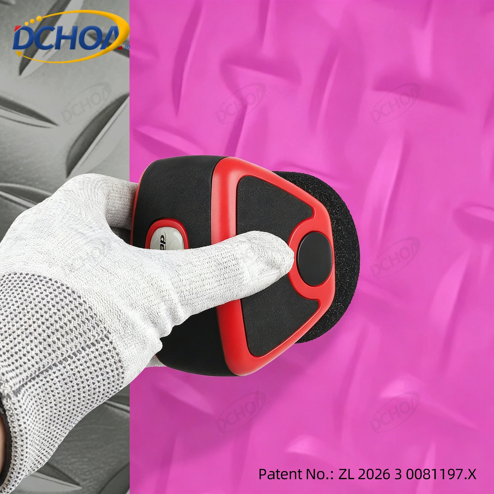 DCHOA Car Vinyl Wrap Pressing Roller Soft Rubber Sponge Wheel Roller for Auto Carbon Paint Films Stickers Wallpaper Crafts