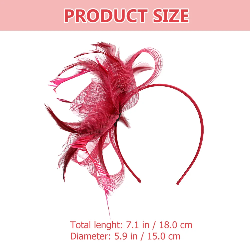 الحجاب الفاسناتور مشبك شعر عقال مزيج خمر القبعات الأنيقة للنساء فستان حفلة الشاي المناسبات الرسمية موضة الشعر #5