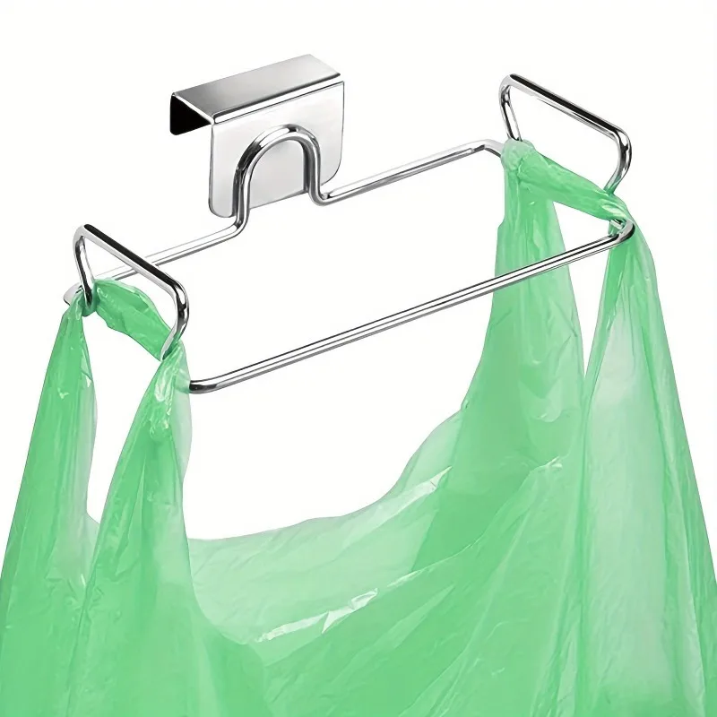 1 Stück Küchenmüllständer aus Edelstahl: Wandmontiertes Aufbewahrungsregal für Plastiktüten für den Haushalt, tägliche unverzichtbare Werkzeuge für die Küchenaufbewahrung