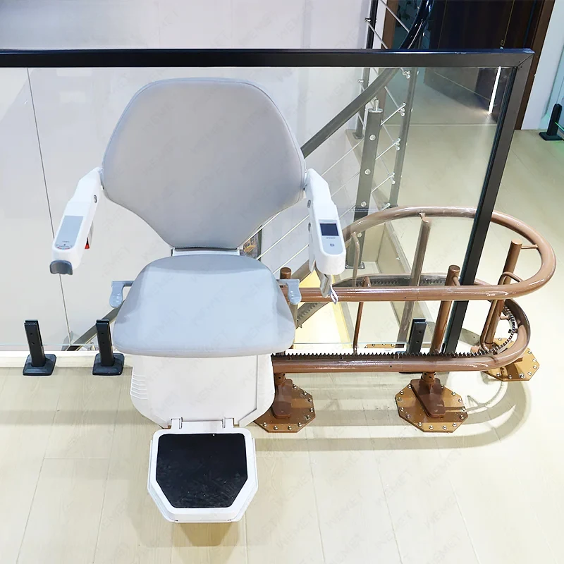 Modern Den Curved Stair Old Person Stle Home Chair Lift Stairs With Swivel And Remote Control