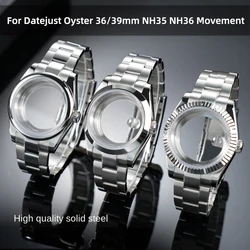 For Rolex mod kit case bracelet 36mm 39mm Datejust Oyster stainless steel case modified NH36 NH35 sapphire glass calendar window