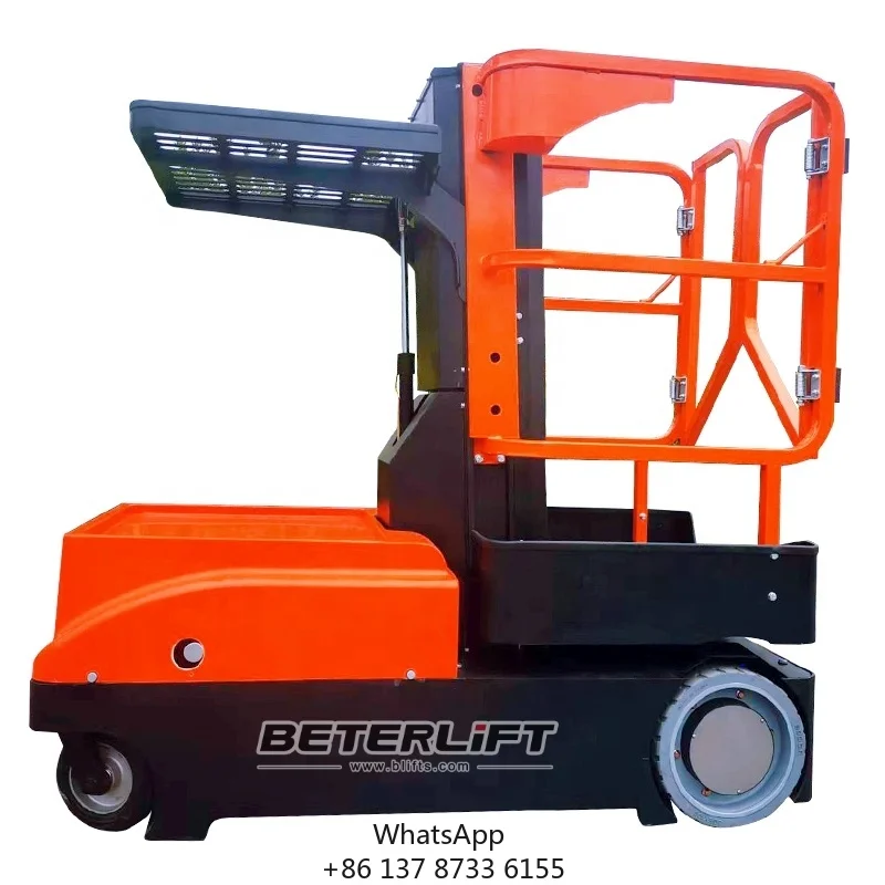 All-electric Aerial Pick-up 150kg Electric Picker Lifting Platform Lift 3m 4m 5m 6m With Material Lifting Tray