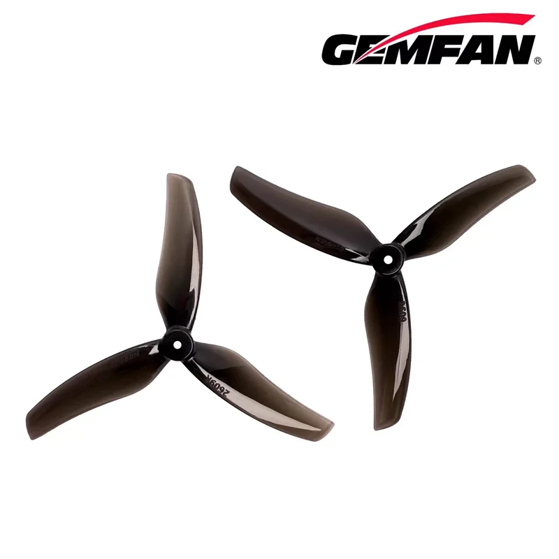4 pairs of Gemfan 2609-3 65mm 3-blade PC propellers 4CW+4CCW for RC FPV Freestyle F9A-B U14 200 Hollow Cup Football Drone DIY