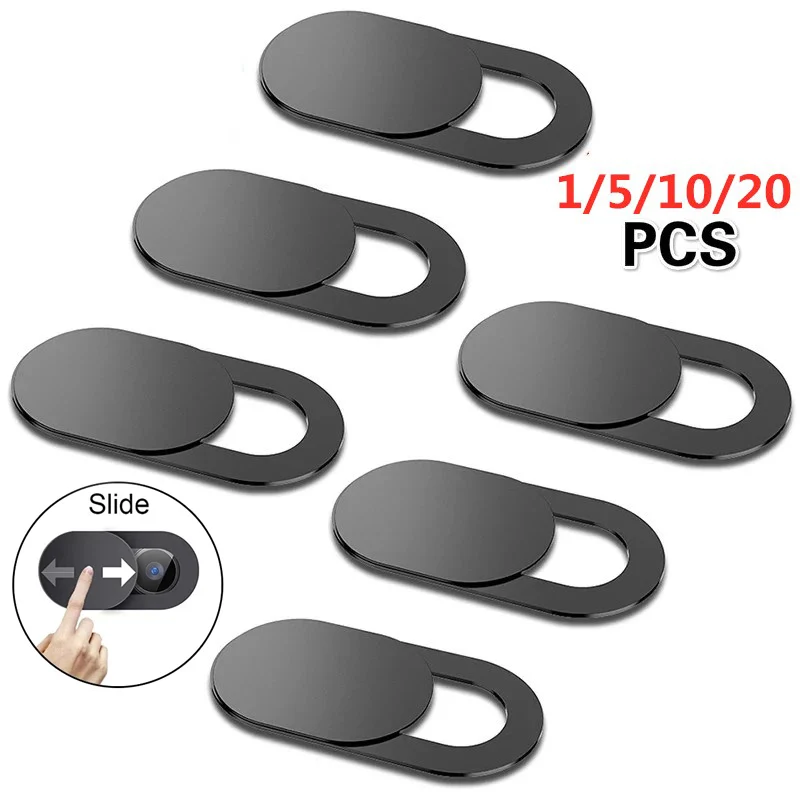 웹캠 커버 셔터 자석 슬라이더 플라스틱 카메라 커버 아이패드 태블릿용 웹 노트북 PC 카메라 휴대폰 렌즈 사생활 보호 스티커