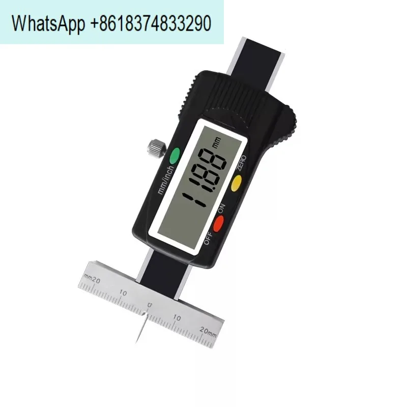 Thin rod digital display depth ruler Deep hole groove measuring instrument 0.01mm high precision pocket depth ruler