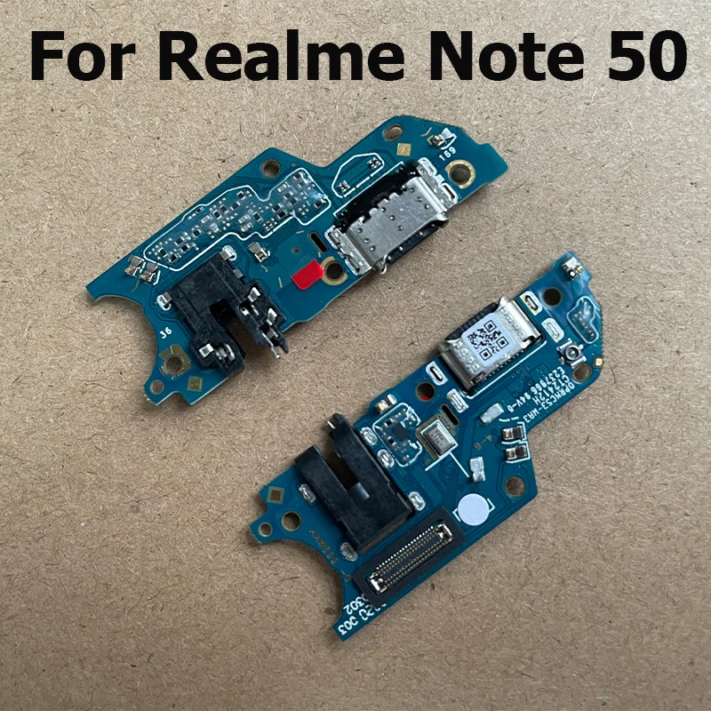 For Realme Note 50 USB Charge Port Jack Dock Connector Charging Board Flex Cable Repair Parts With IC