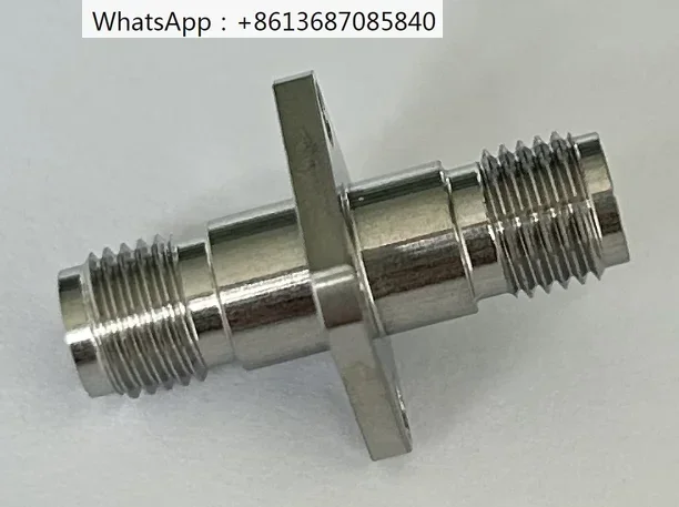 2.92-KFK, millimeter wave adapter, 40G, stainless steel, 2.92mm four hole flange