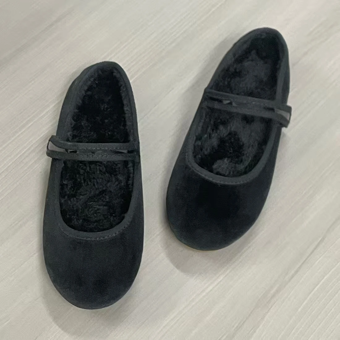 Jinyu Trendy Children's Princess Shoes Fashion Outdoor Dancing Performance Shoes Girl Women's Shoes Velvet Plush Four Seasons