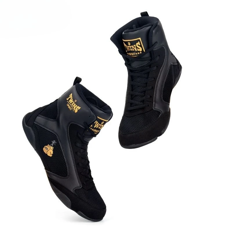 Classic Brand Professional Competition Sport Fighting Shoe Top Quality Wearable Boxing Fighting Boots Unisex Wrestling Sneakers
