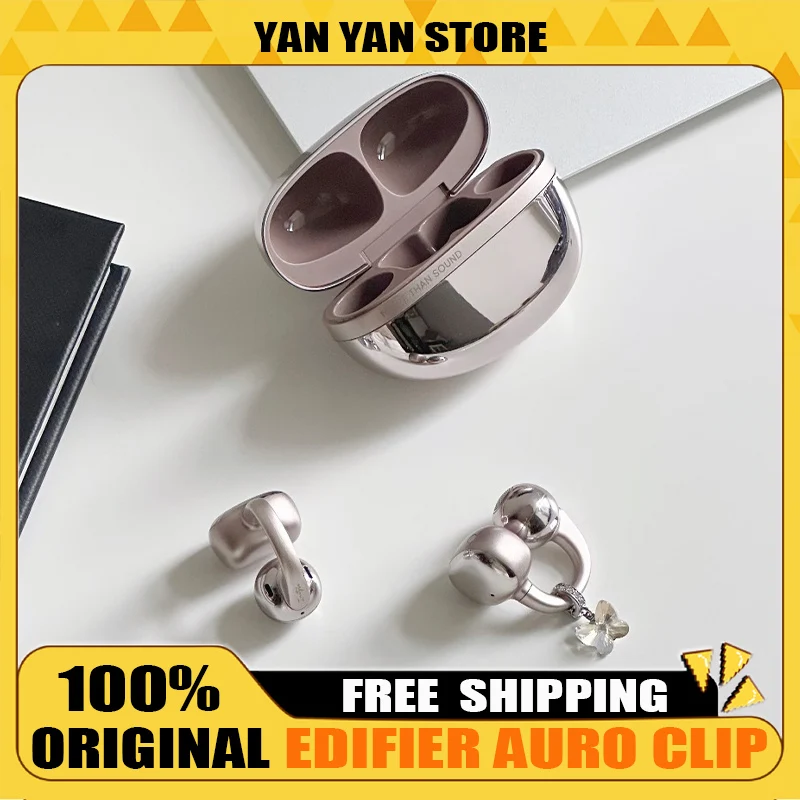 

Edifier Auro Clip Ear Clip Wireless Bluetooth Earphones 35 Hour Battery Life Call Noise Reduction Exercise 0.08s Latency IP56