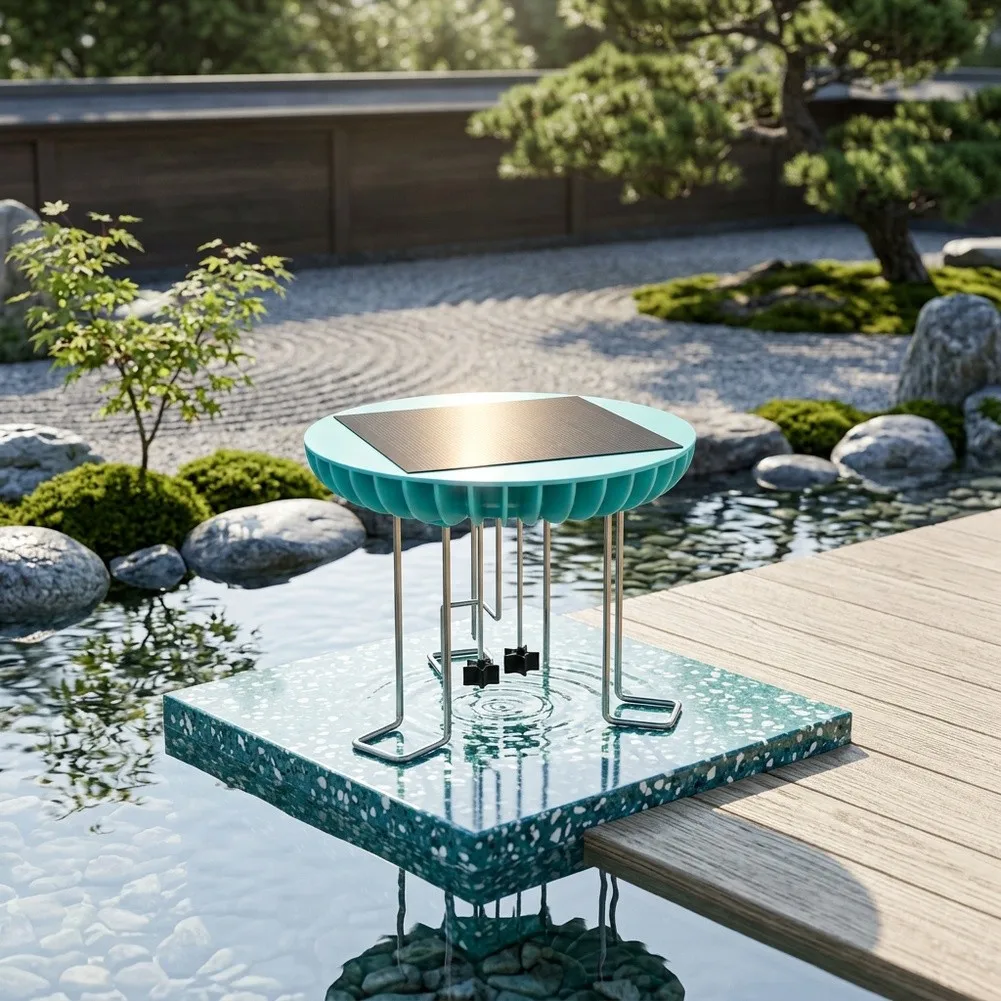 Solar Wiggler For Bird Bath Solar Powered Birdbath Water Agitator For Garden Patio Water Wave Device For Outdoor Garden Use