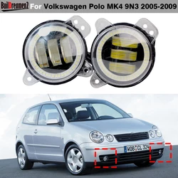 30W Canbus Car Angel Eye LED Fog Light DRL Daytime Running Lamp 2 Pieces For VW Volkswagen Polo MK4 9N3 2005 2006 2007 2008 2009