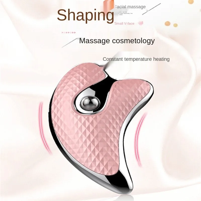 The New Electric Vibration Heating Small Dolphin Micro Current Scrapping Board Beauty Instrument Composite Material HANRIVER