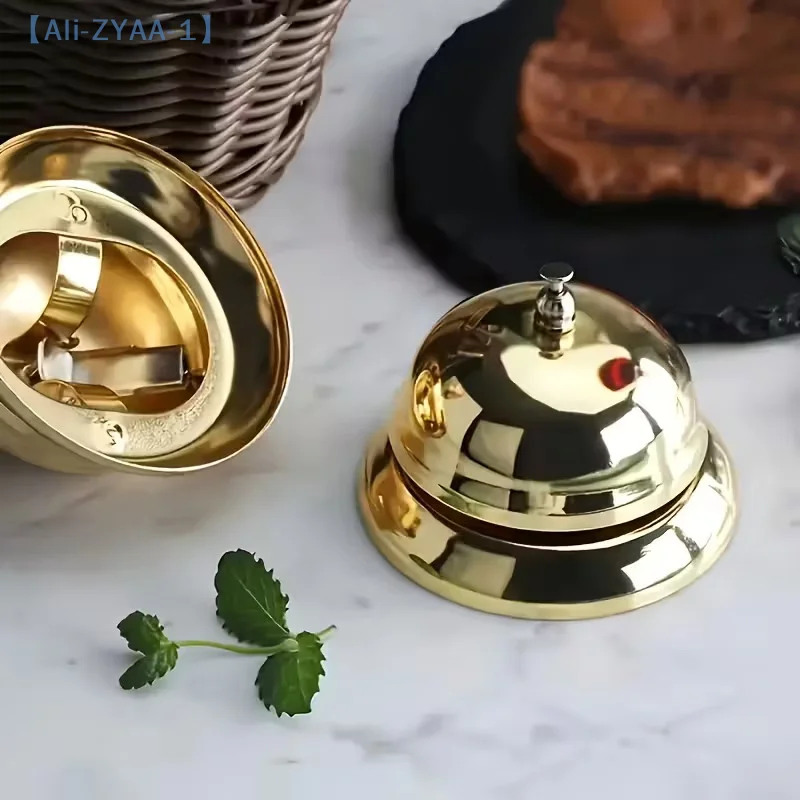 【ZYAA-1】جرس مكتب معدني للخدمة لمطعم، فندق، عرض ألعاب، جرس يدوي محمول متعدد الوظائف للمقهى #6