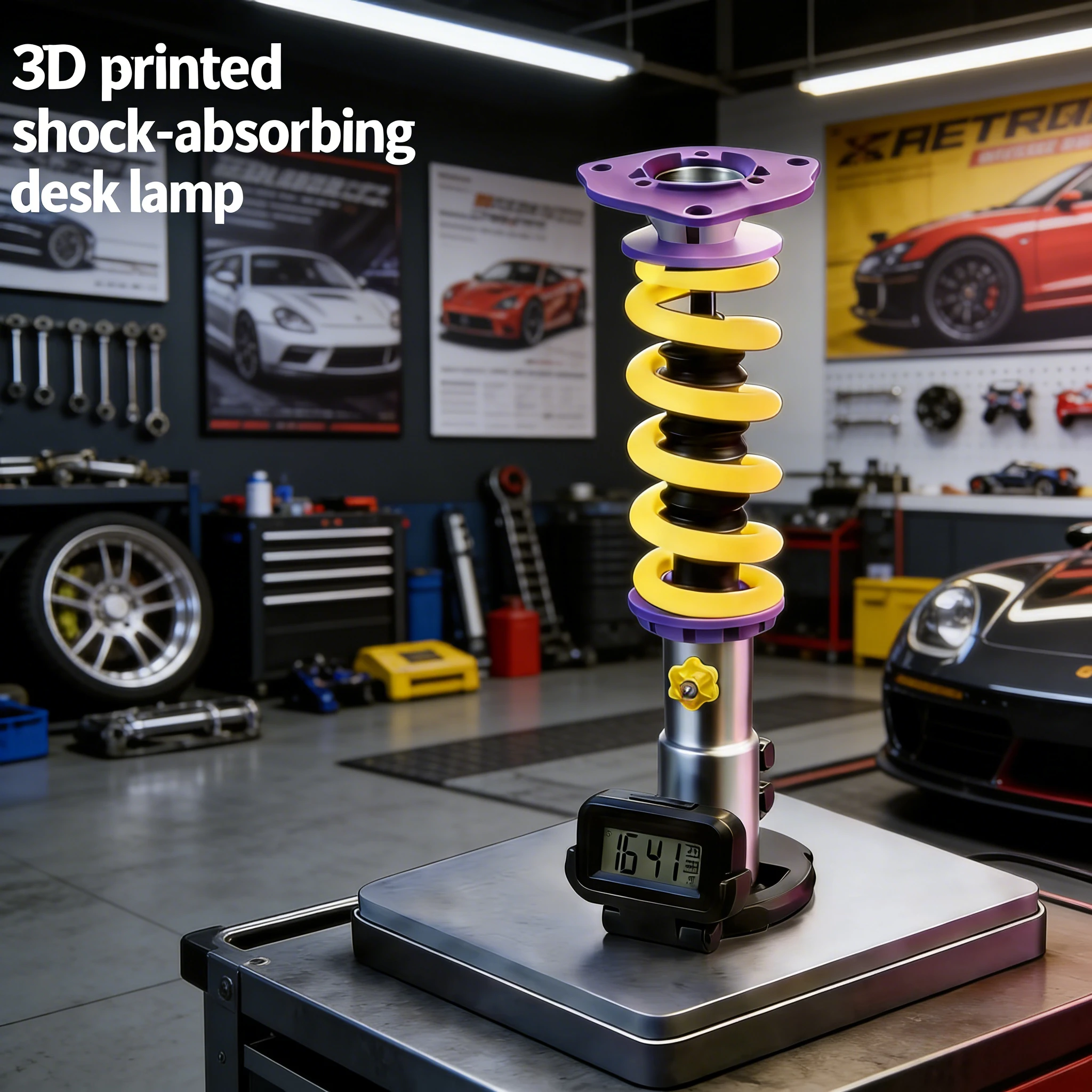 Display Sample，Auto & Motorcycle Parts Coilover Shock Absorber Replica Ambient Mood Lamp, Desk Decor Light for Automotive Enthus
