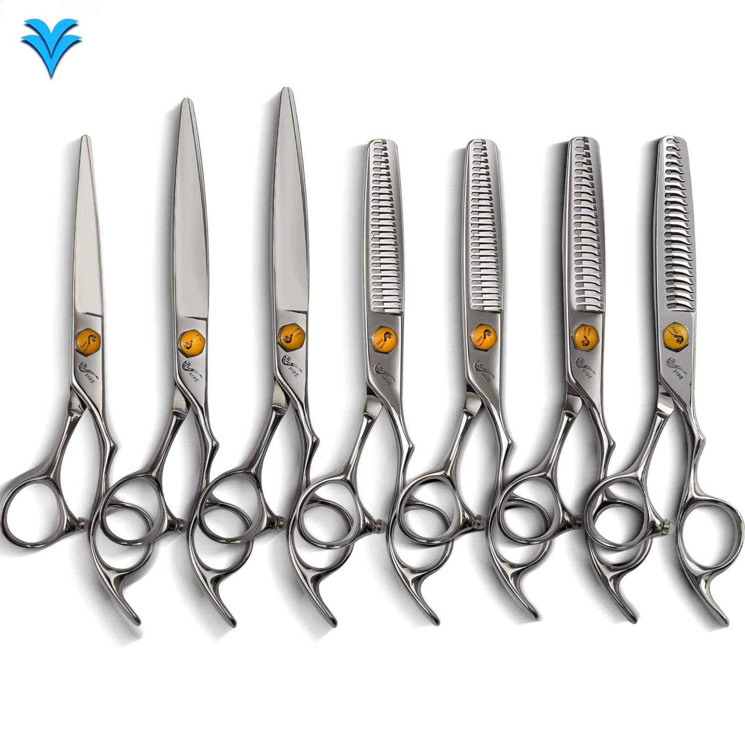

CNC PIPE Premium Japan VG10 Professional Barber Scissors Hair Thinning Shears for Salon Hairdressing Scissors Kit Tijeras