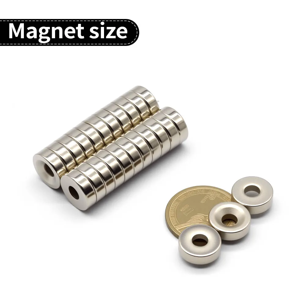 15x5-5 مللي متر سوبر مغناطيس النيوديميوم القوي N35 ندفيب المغناطيسي الدائم imanes جولة مع ثقوب مغناطيس قوي مغناطيس الثلاجة