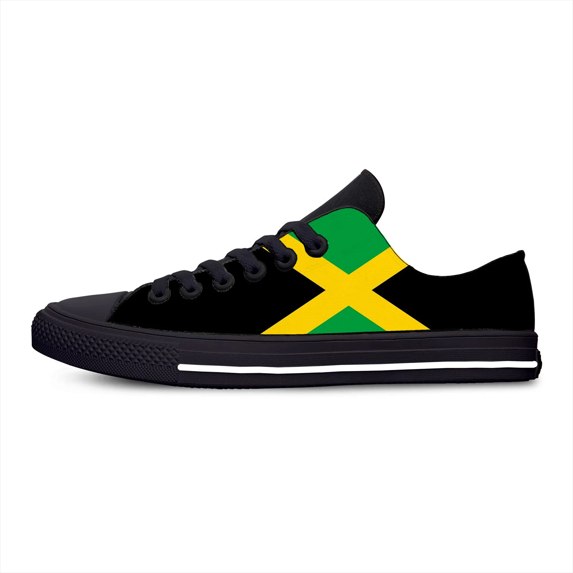 

Jamaica Jamaican Flag Patriotic Cool Funny Fashion Casual Shoes Low Top Lightweight Board Shoes Breathable Men Women Sneakers