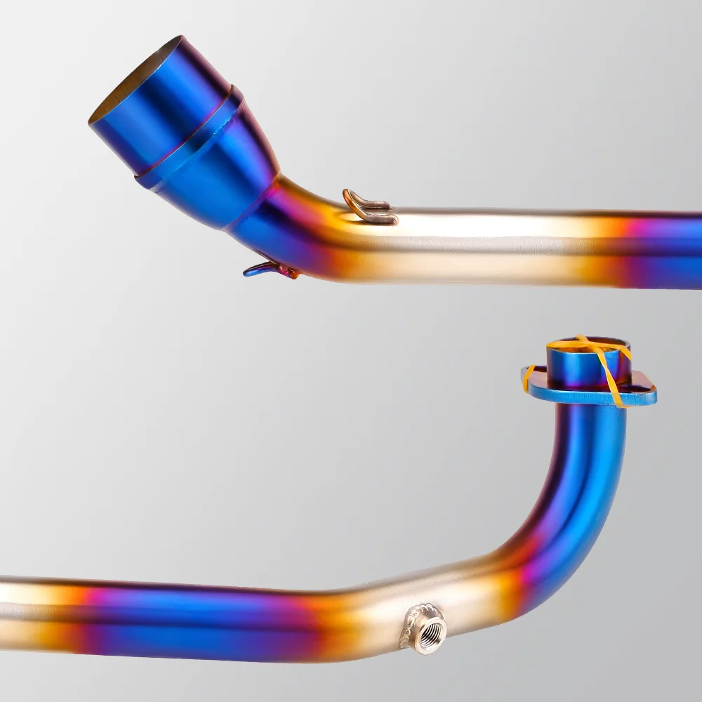 Motorcycle Exhaust Pipe High Quality Semi-Blue Tail End Carbon Fibre Muffler For HUSKY ADV 150 Exhaust System Upgrade Kit