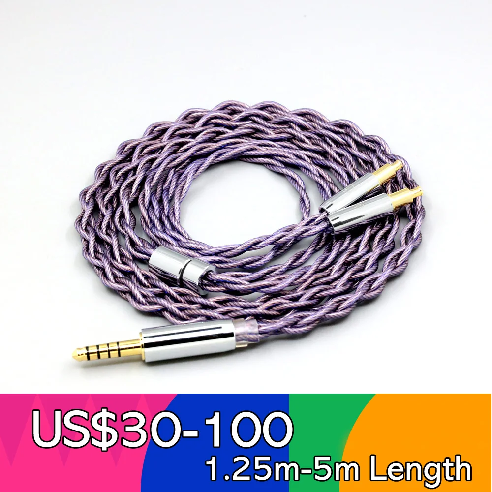 

Type2 1.8mm 140 cores litz 7N OCC Earphone Cable For Audio Technica ATH-ADX5000 MSR7b 770H 990H A2DC LN007894