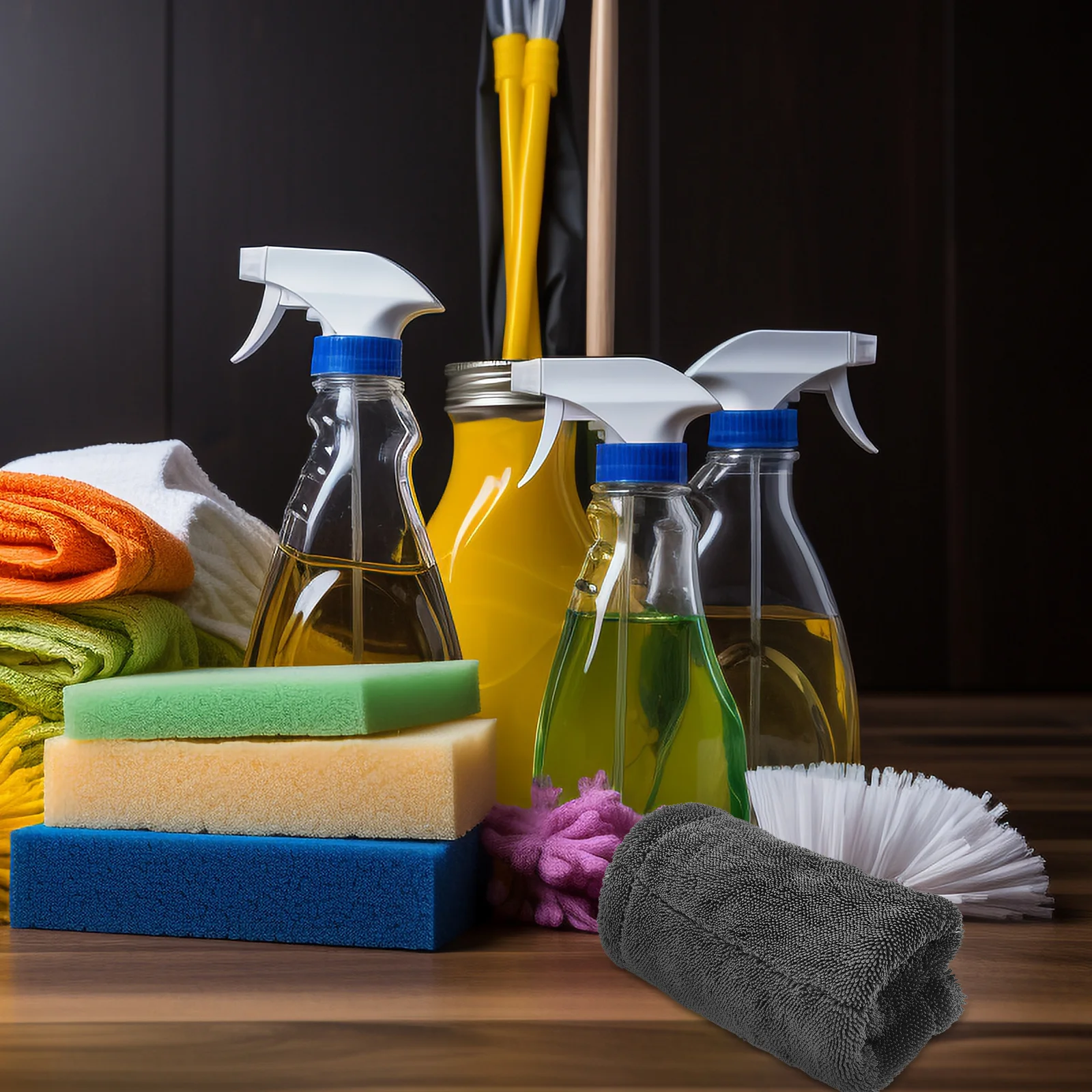 

Thickened Water Absorbent Microfiber Car Wash Towel Dual Layer Soft Drying Cloth for Car Cleaning Multipurpose Use