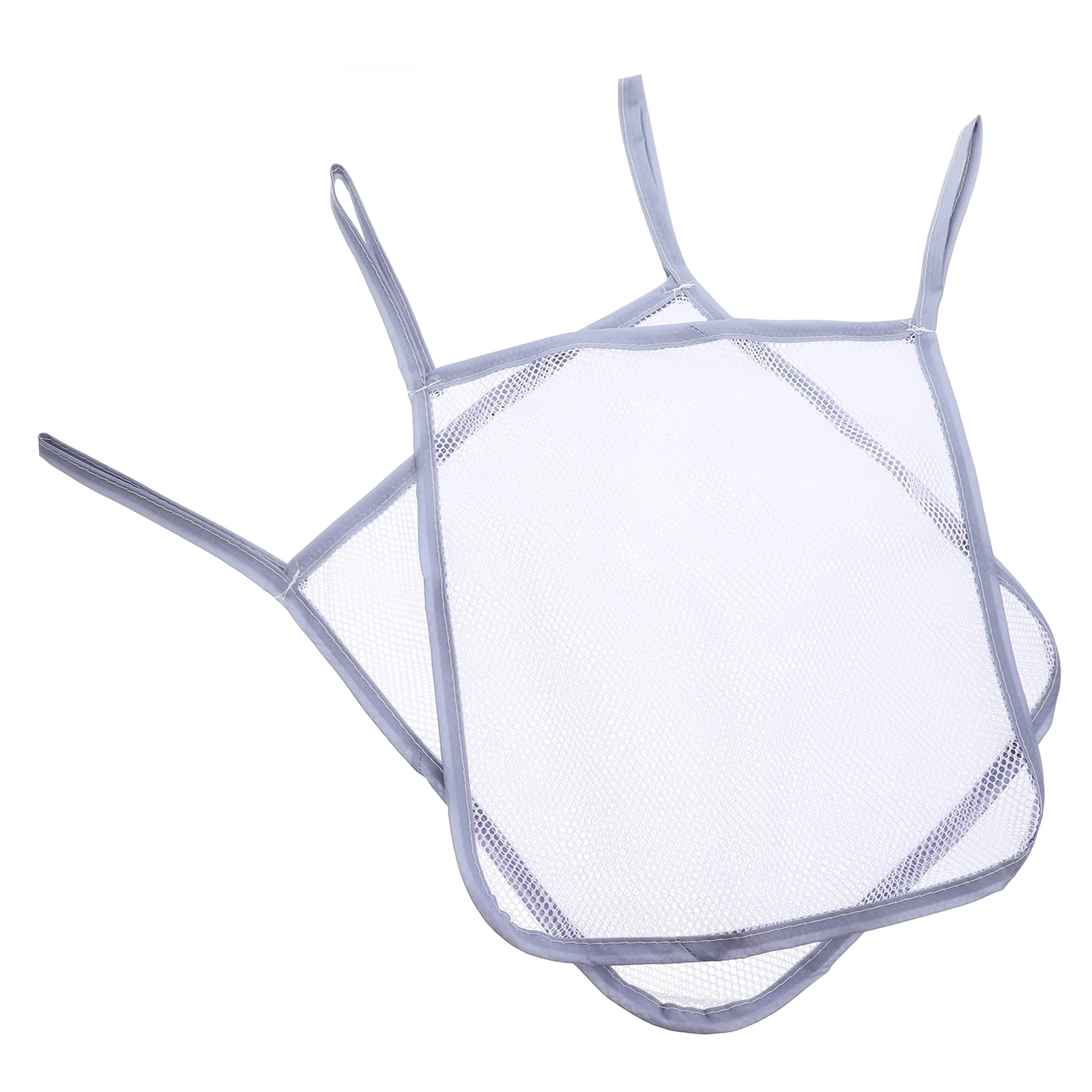

2pcs Stroller Storage Bags Portable Portable Stroller Mesh Side Sling Mesh Net Bag for Pram Pushchair Black